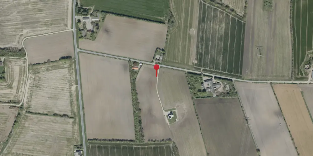 Historisk kort over Skodborgskov Holdeplads med sidespor Historisk kort over Skodborgskov Holdeplads med sidespor