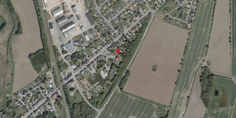 Historisk kort over Sommersted Amtsbanegård Historisk kort over Sommersted Amtsbanegård