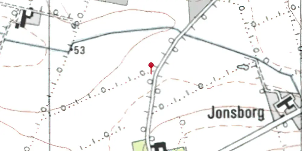 Historisk kort over Østergårde Holdeplads med sidespor Historisk kort over Østergårde Holdeplads med sidespor