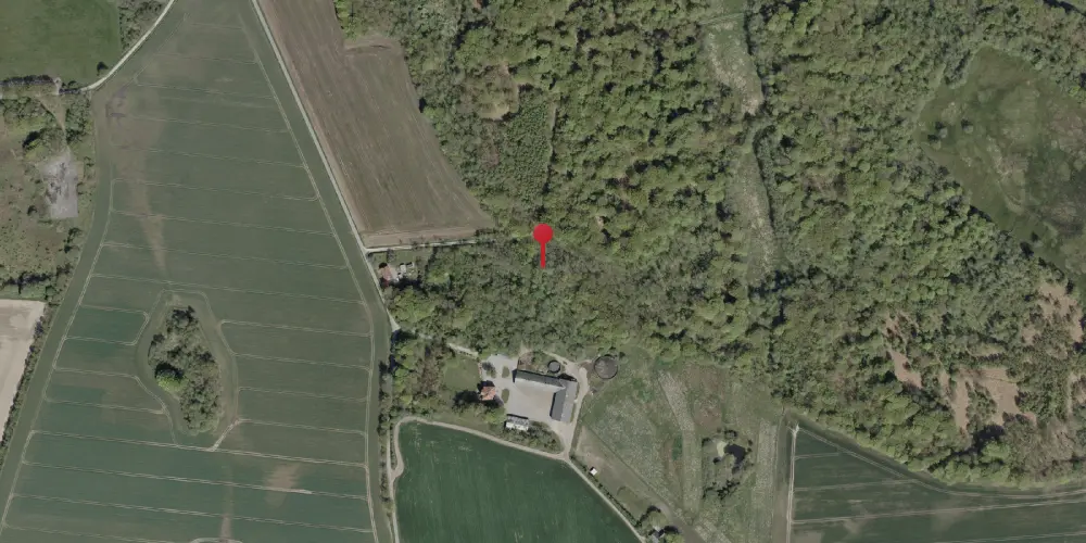 Historisk kort over Mandbjerg Holdeplads med sidespor