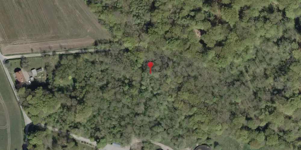 Historisk kort over Mandbjerg Holdeplads med sidespor