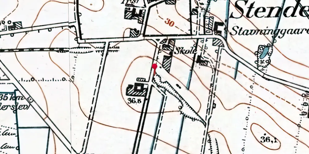 Historisk kort over Stenderup (HAB) Trinbræt Historisk kort over Stenderup (HAB) Trinbræt