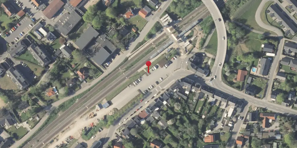 Historisk kort over Hørning Station [1868-1907]