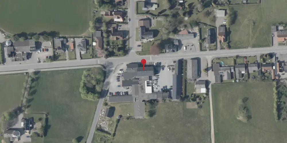 Historisk kort over Slukefter Stationskro Historisk kort over Slukefter Stationskro