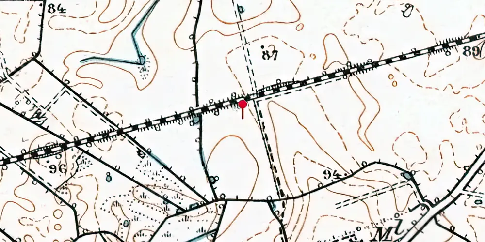 Historisk kort over Taulov Kombiterminal Historisk kort over Taulov Kombiterminal