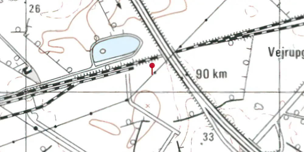 Historisk kort over Taulov Kombiterminal Historisk kort over Taulov Kombiterminal