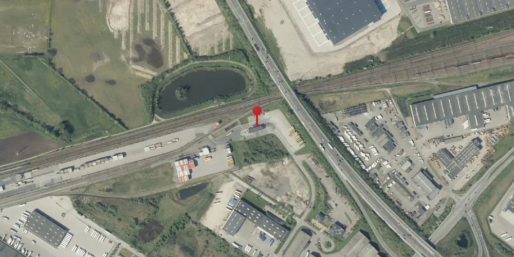 Historisk kort over Taulov Kombiterminal Historisk kort over Taulov Kombiterminal