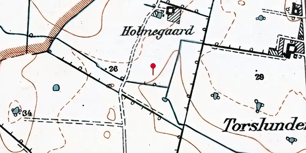 Historisk kort over Høje Taastrup Kombiterminal