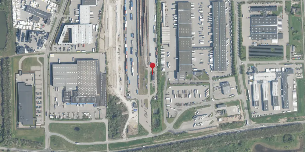 Historisk kort over Høje Taastrup Kombiterminal