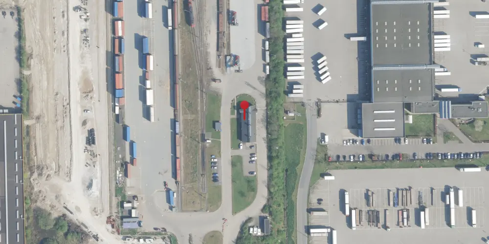 Historisk kort over Høje Taastrup Kombiterminal