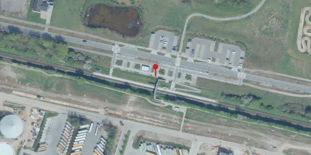 Historisk kort over Kalundborg Øst Trinbræt