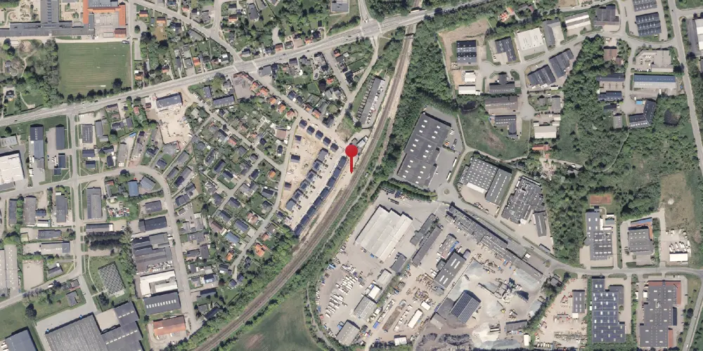 Historisk kort over Hasselager Trinbræt