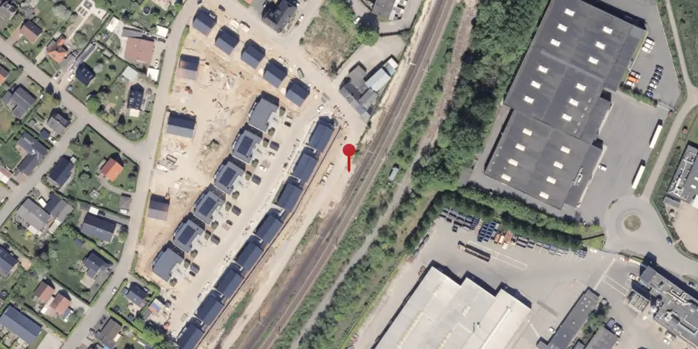 Historisk kort over Hasselager Trinbræt