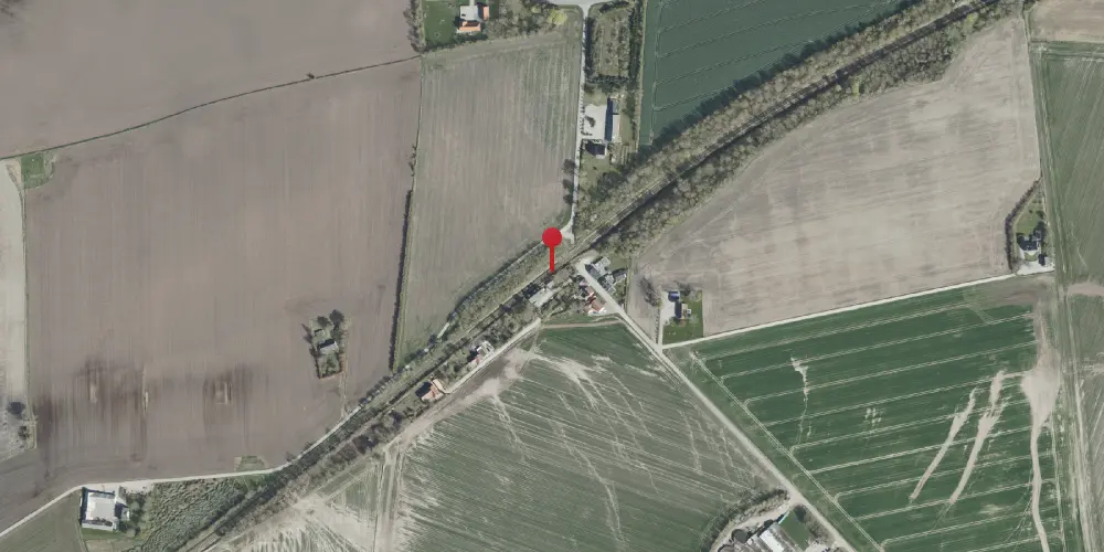 Historisk kort over Ålsø Trinbræt