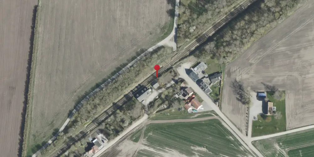 Historisk kort over Ålsø Trinbræt