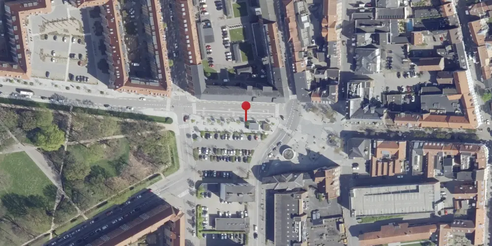 Historisk kort over Horsens Privatbanestation