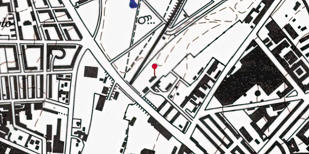 Historisk kort over Lersøen Godsbanegård Historisk kort over Lersøen Godsbanegård