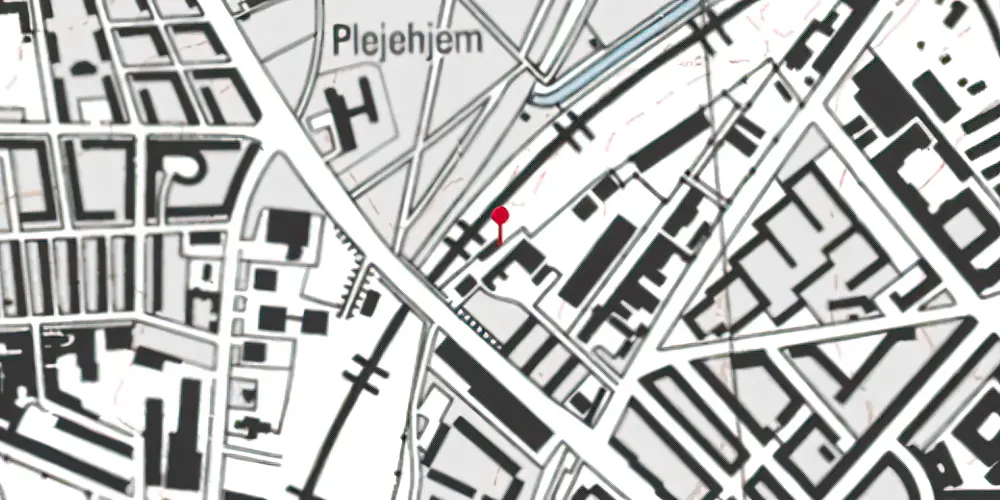 Historisk kort over Lersøen Godsbanegård Historisk kort over Lersøen Godsbanegård