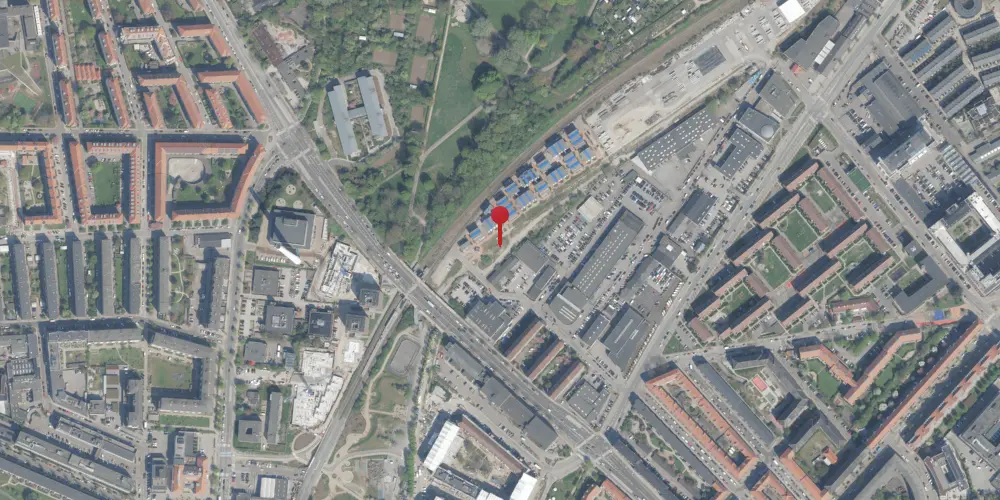 Historisk kort over Lersøen Godsbanegård Historisk kort over Lersøen Godsbanegård