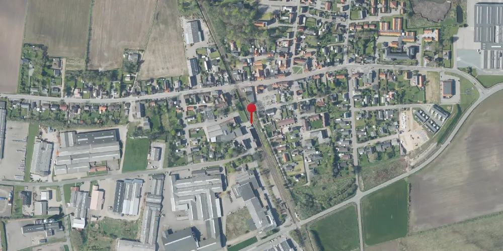 Historisk kort over Lem Trinbræt