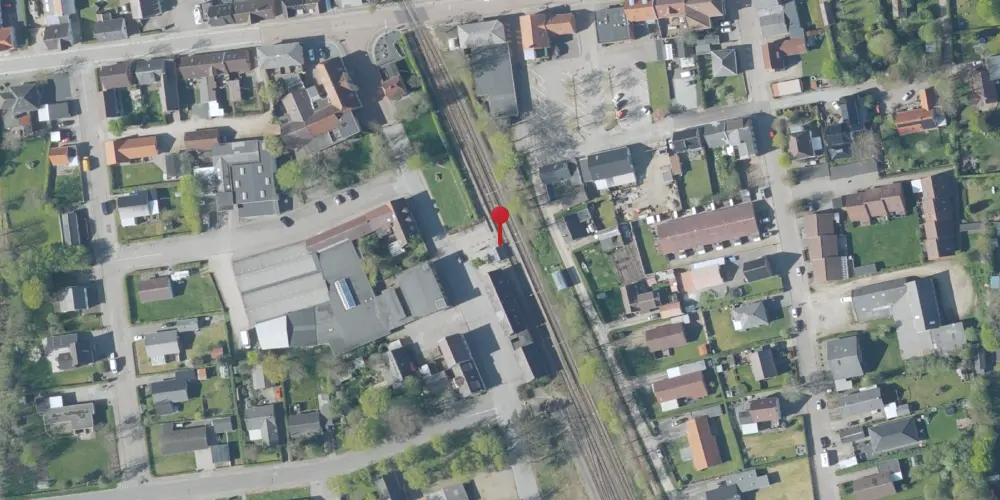 Historisk kort over Lem Trinbræt