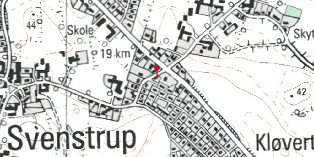 Historisk kort over Svenstrup (Als) Stationskro Historisk kort over Svenstrup (Als) Stationskro