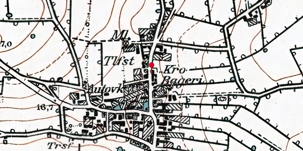 Historisk kort over Skovby (Als) Stationskro