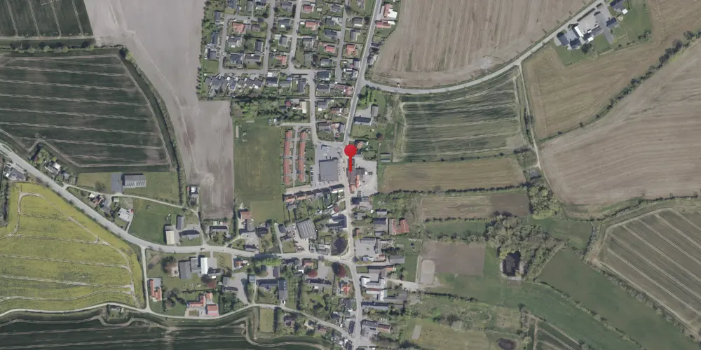 Historisk kort over Skovby (Als) Stationskro