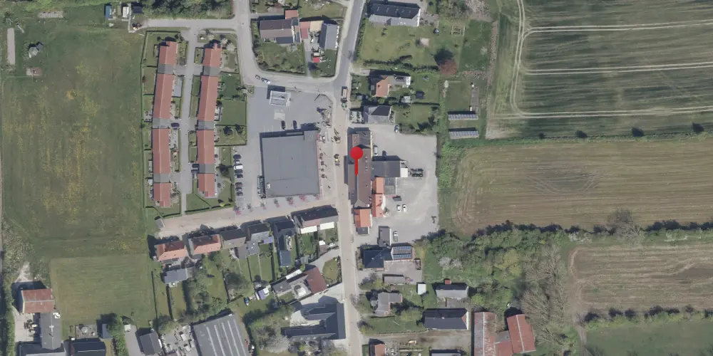 Historisk kort over Skovby (Als) Stationskro