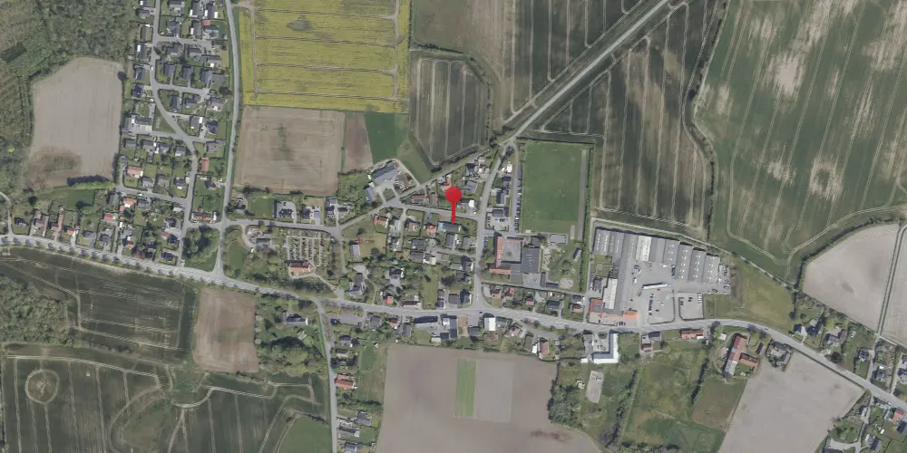 Historisk kort over Tandslet Station