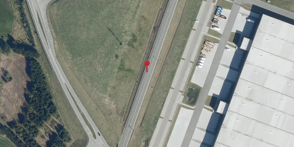 Historisk kort over Jersie Fjern Teknisk Station Historisk kort over Jersie Fjern Teknisk Station