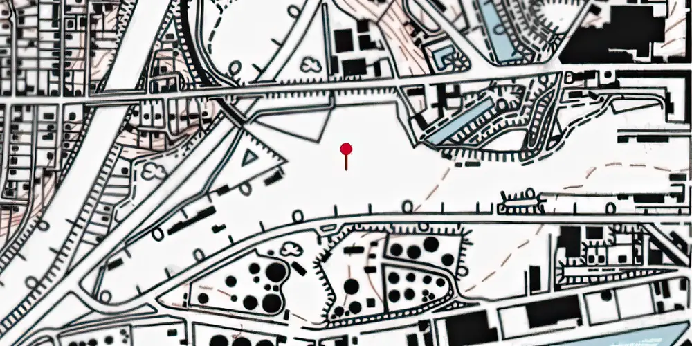 Historisk kort over Fredericia godsstation Teknisk Station