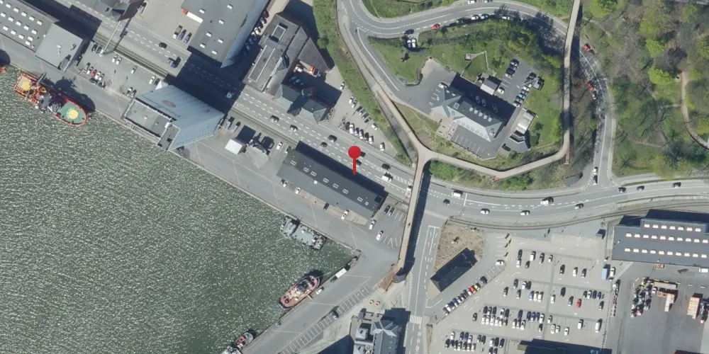 Historisk kort over Esbjerg Havn Teknisk Station