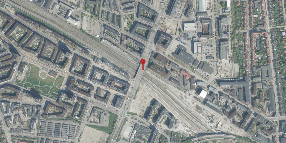 Historisk kort over Vigerslev (Syd Øst) Teknisk Station