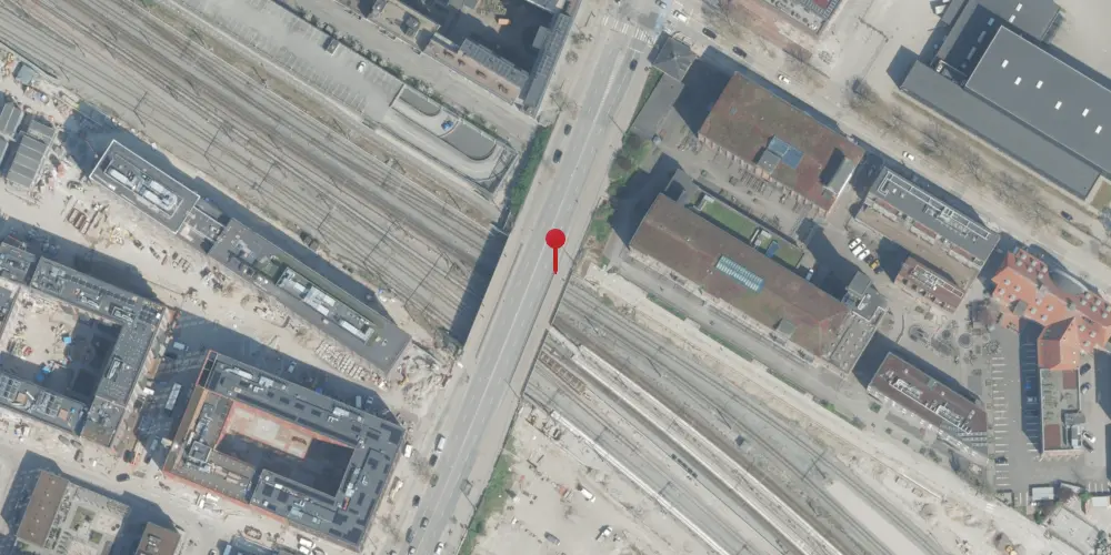 Historisk kort over Vigerslev (Syd Øst) Teknisk Station