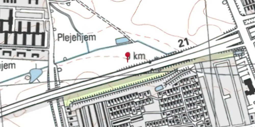 Historisk kort over Avedøre Havnevej Teknisk Station