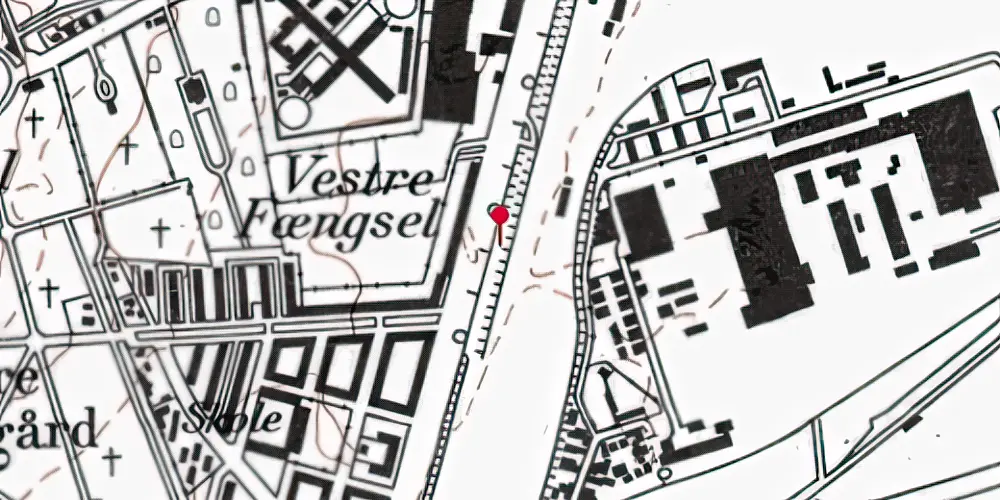 Historisk kort over Bavnehøj (Nord) Teknisk Station Historisk kort over Bavnehøj (Nord) Teknisk Station