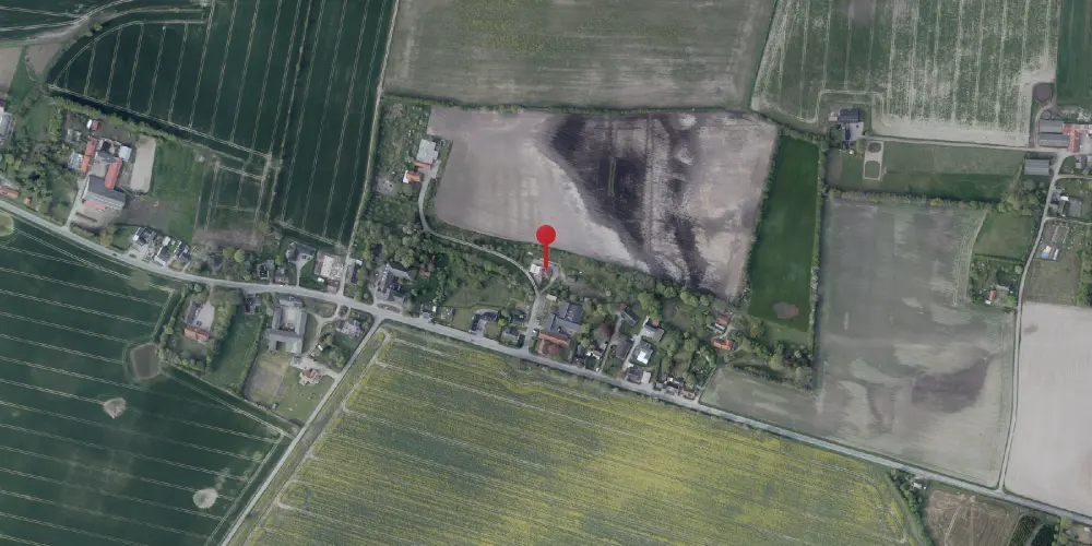 Historisk kort over Skrøbelev Station