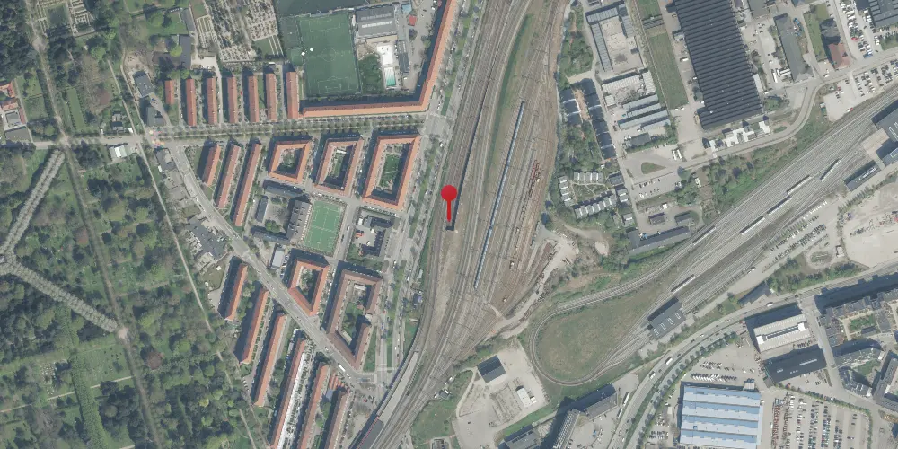 Historisk kort over Bavnehøj (Syd) Teknisk Station Historisk kort over Bavnehøj (Syd) Teknisk Station