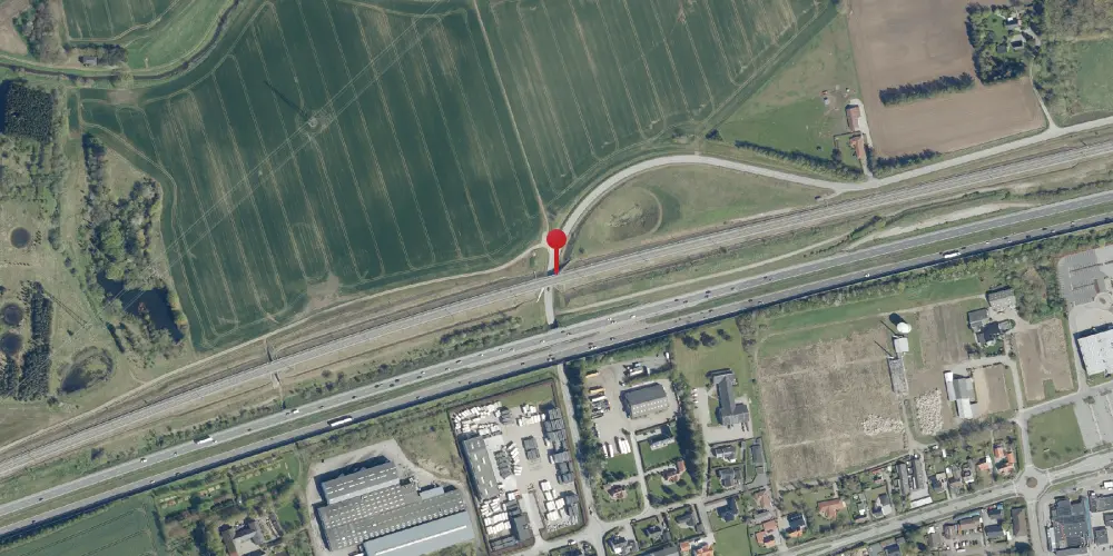 Historisk kort over Bjæverskov Teknisk Station