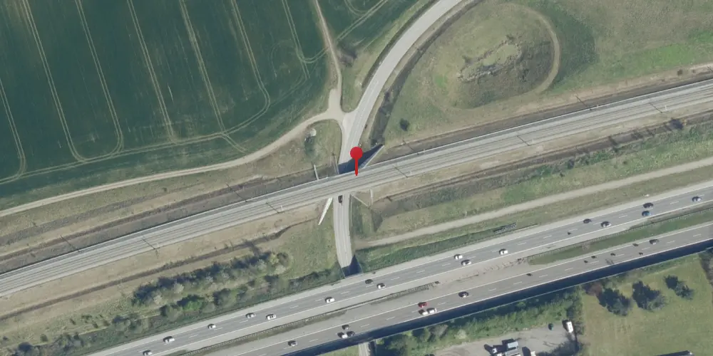 Historisk kort over Bjæverskov Teknisk Station