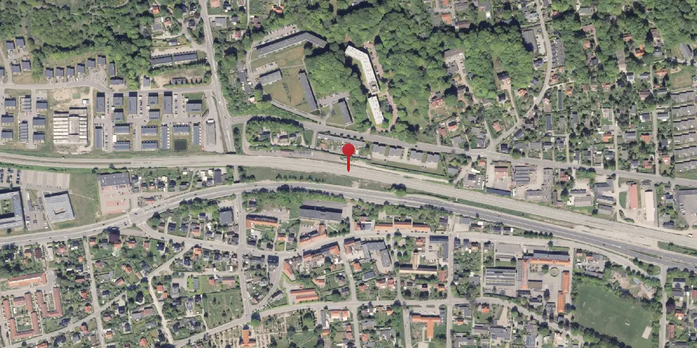 Historisk kort over Brabrand Teknisk Station Historisk kort over Brabrand Teknisk Station