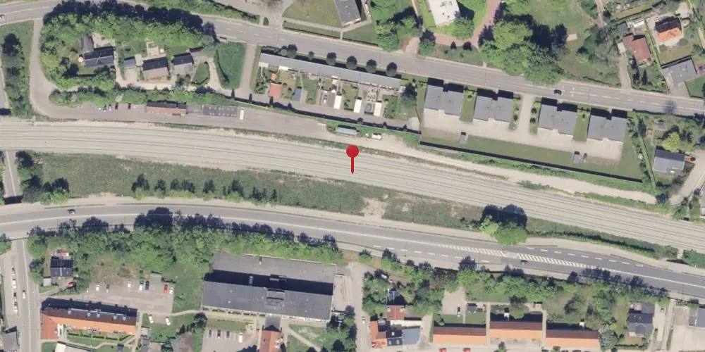 Historisk kort over Brabrand Teknisk Station Historisk kort over Brabrand Teknisk Station