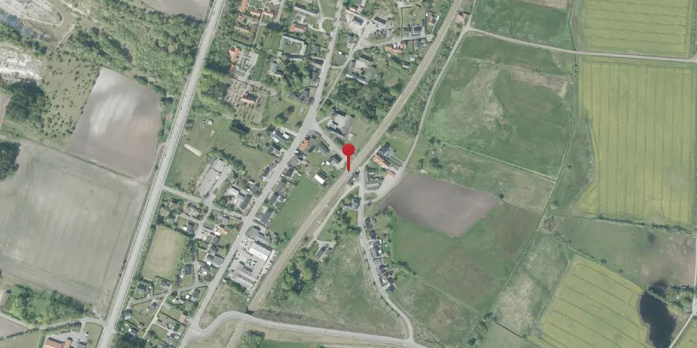 Historisk kort over Ellidshøj Teknisk Station