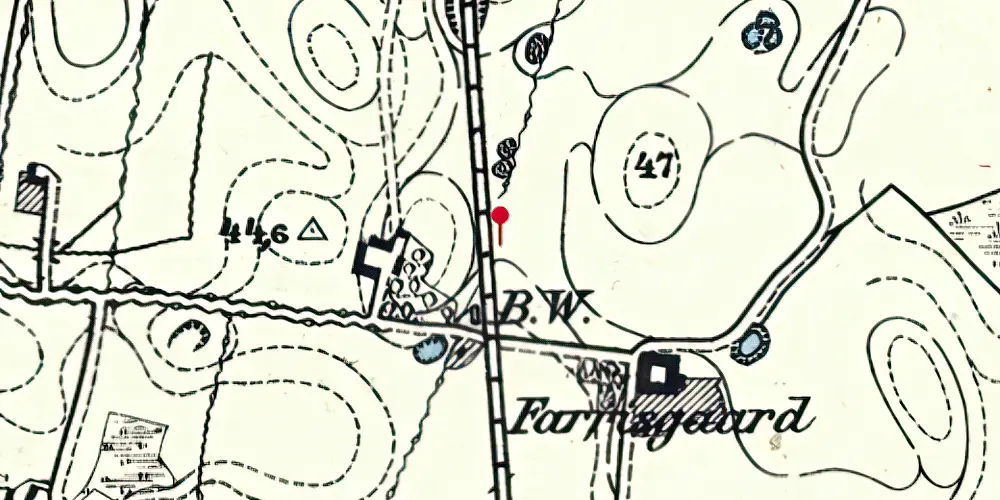 Historisk kort over Farris Teknisk Station