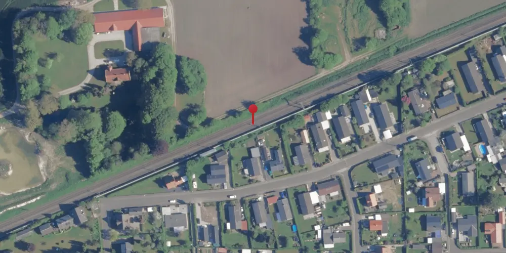 Historisk kort over Fjenneslev Teknisk Station