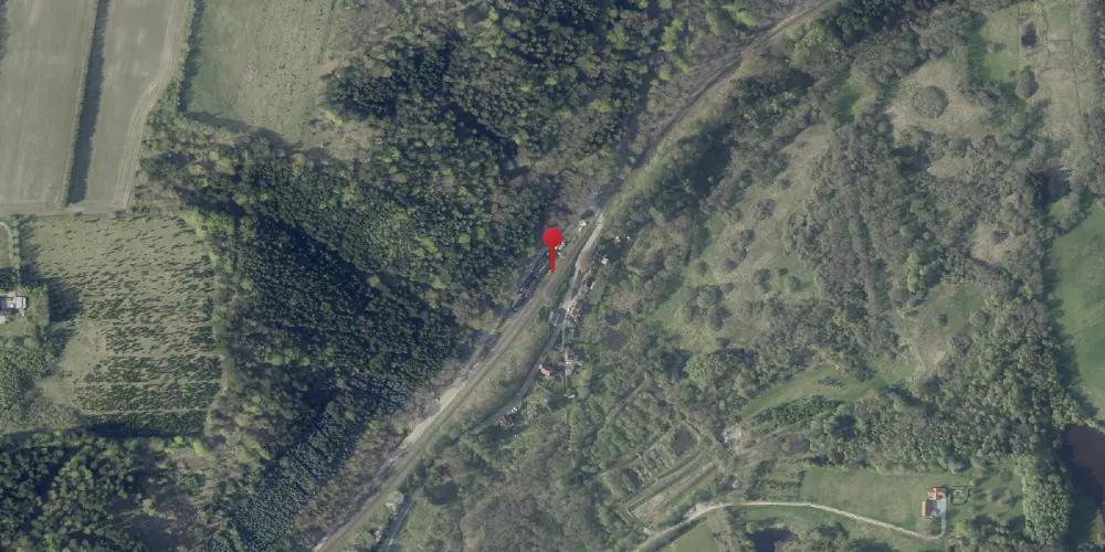 Historisk kort over Funder Teknisk Station