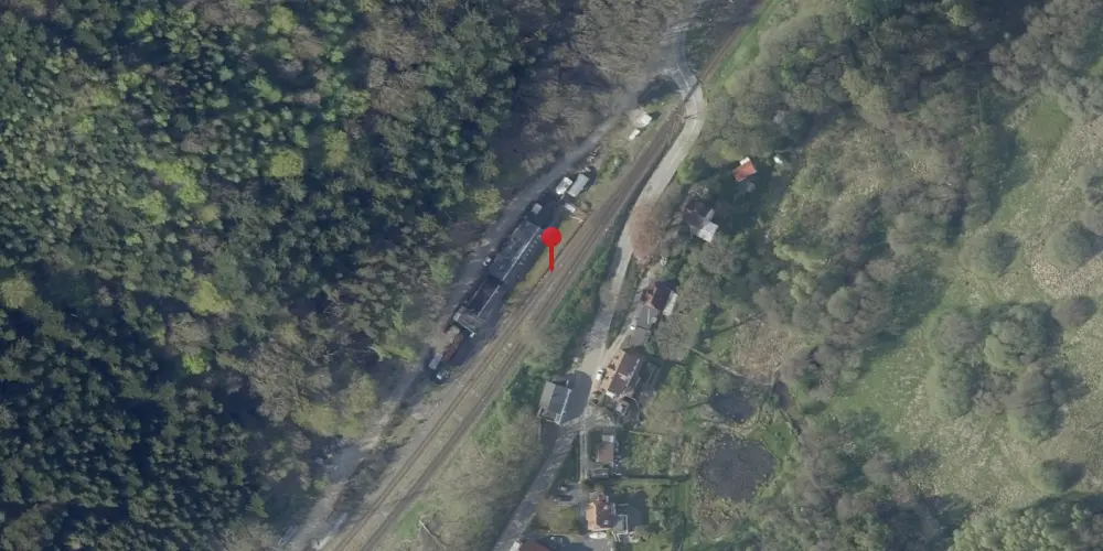 Historisk kort over Funder Teknisk Station