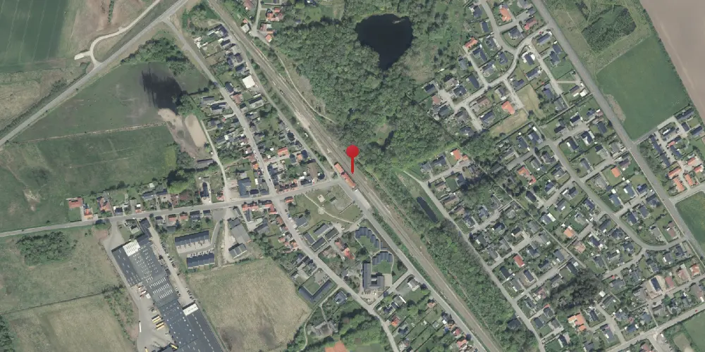 Historisk kort over Fårup Teknisk Station Historisk kort over Fårup Teknisk Station