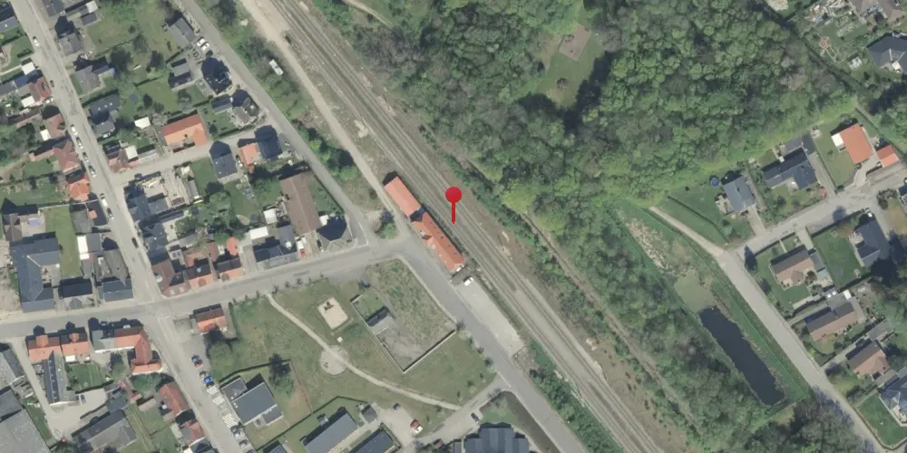 Historisk kort over Fårup Teknisk Station Historisk kort over Fårup Teknisk Station